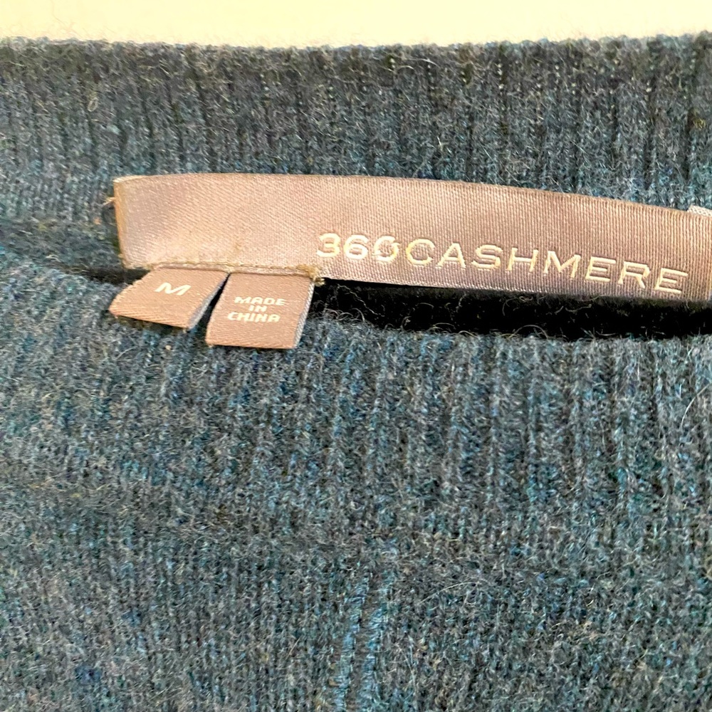 360 Cashmere Tunic in Teal Size Medium 100% cashmere